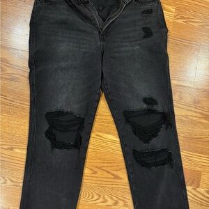 Flying monkey black distressed jeans